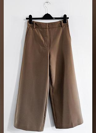 Брюки-палаццо полушерстяные massimo dutti