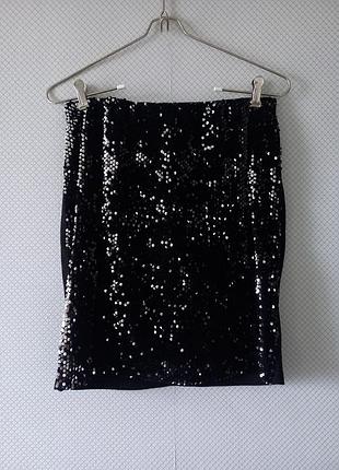 Юбка в пайетки