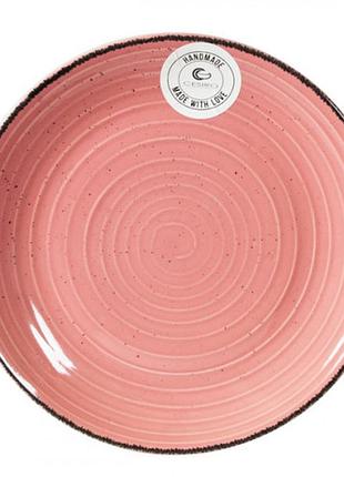 Тарілка обідня керамічна "cesiro spiral" рожевого 26 см i3070s/g139/6019