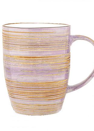 Чашка керамічна 460мл "spiral lavander" wl-669737/7374/wilmax