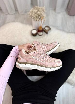 Кроссовки женские утепленные nike p-6000 termo pink термо