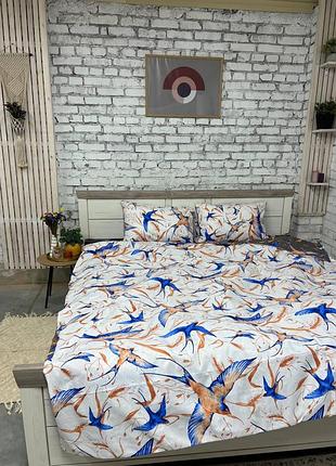 Постельное белье бязь ласточки семейный