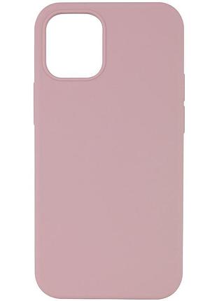 Чохол silicone case full protective (aa) no logo для apple iphone 12 pro/12 (6.1") рожевий / pink sand