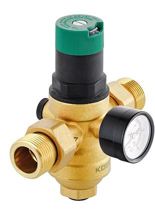 Редуктор тиску з фільтром тонким очищенням та манометром ker kr.1241 - 3/4" (kr3185) yousf