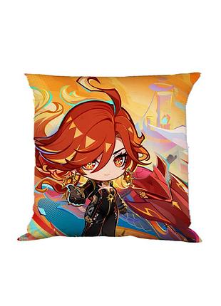 Подушка мавуіка шилонен геншин імпакт genshin impact двостороння 40х40 см (p0256)