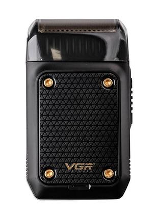 Электробритва-шейвер vgr v-353 беспроводная, черная