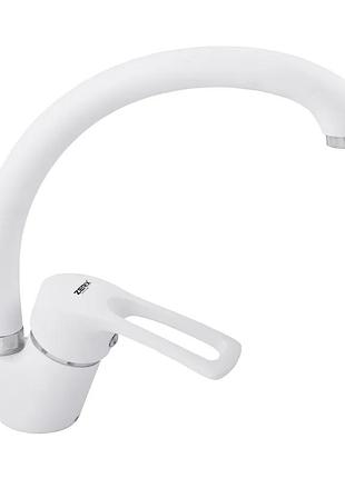 Змішувач для кухні zerix b 181 білий (zx2762) yousf