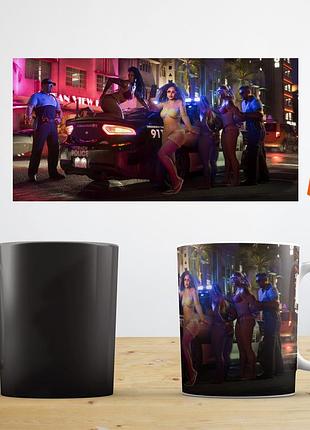 Термокружка (хамелеон) кадр постер gta vi гта 6 ost