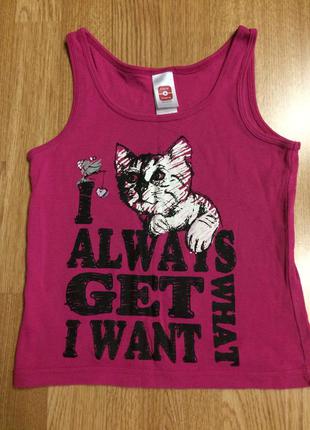 Яркая фирменная майка here&there,маечка+подарок летние шортики