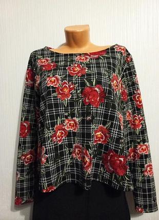 Кофточка, блузка, блуза женская трапеция. бренд vovk. размер м-l