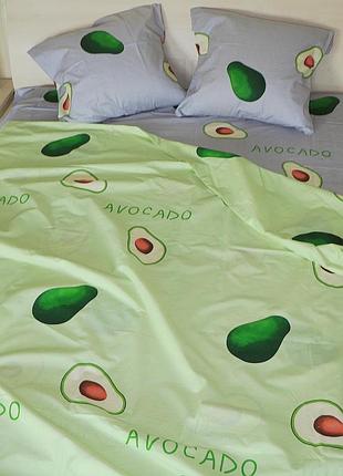 Постельное белье бязь авокадо грей