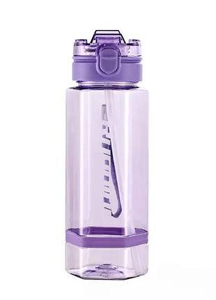 Бутылка для воды многоразовая 760 мл бутылочка с трубочкой для спорта и школы hp-14-48v