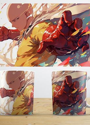 Кружка аніме «one punch man» ванпачмен чашка aurora