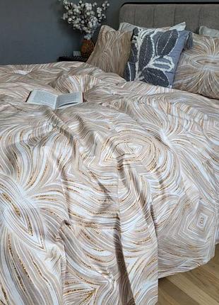 Комплект бурштин бязь премиум комфорт текстиль семейный на резинке