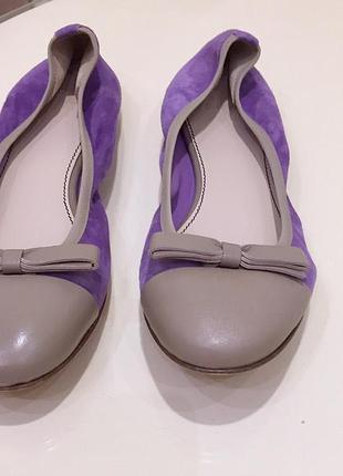 Нові балетки зi шкіри navyboot switzerland premium soft leather ballerina lilac nude оригінал.зі свіжих колекцій