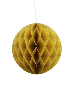 Шар из бумаги соты 25 см кофейный