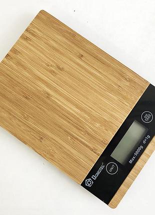 Ваги кухонні domotec ms-a wood