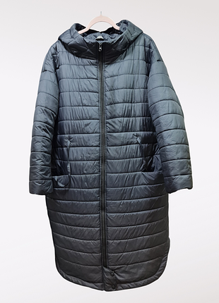 Классное стеганное пальто, оверсайз