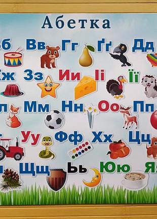 Плакат постер абетка українська мова 22707