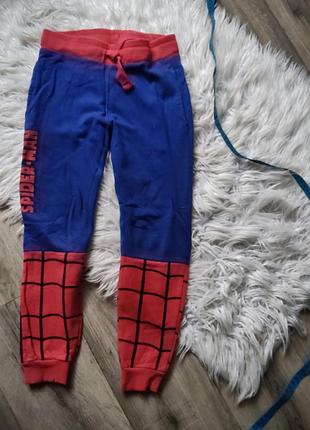 Крутые теплые брюки spiderman на рост 110-116 см