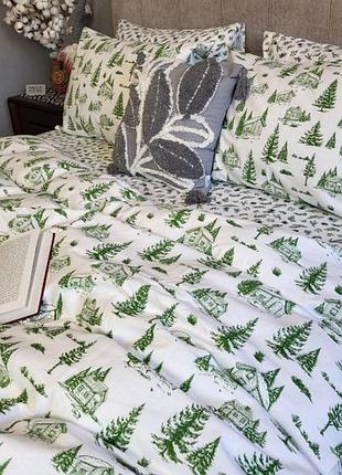 Комплект смерека/аромат леса фланель комфорт текстиль двуспальный