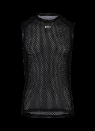 Жилетка велосипедна poc essential layer vest m, білий s, чорний