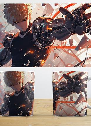 Кружка аніме «one punch man» ванпачмен гароу чашка abc