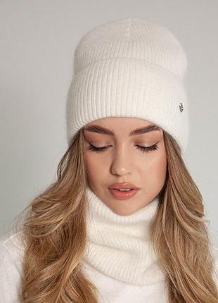 Шапка дарина светлое молоко