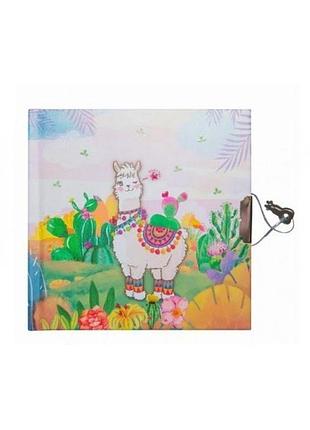 Блокнот на замку b6+ 60 аркушів"весела лама" 481902-u