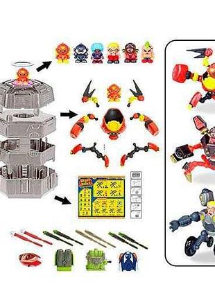 Игрушка трансформер n 806 (36/2) с комплектом оружия и фигуркой, 6 видов, в коробке