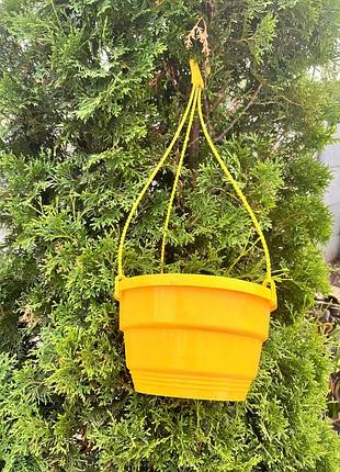 Подвесной горшок кашпо d23 комплект с крючком 3,7 л