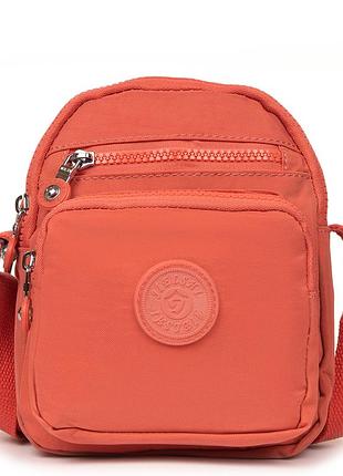 Сумка-планшетка жіноча текстильна поліамід jielshi c23 orange