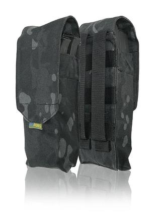 Підсумок під 2 магазина kiborg gu double mag pouch чорний мультикам