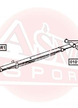 Сайленблок задней рессоры (toyota tacoma grn245/trn245 2004-), 0101-kun15r1