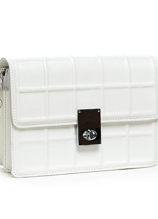 Сумка женская маленькая на цепочке иск-кожа fashion 22 6176 white