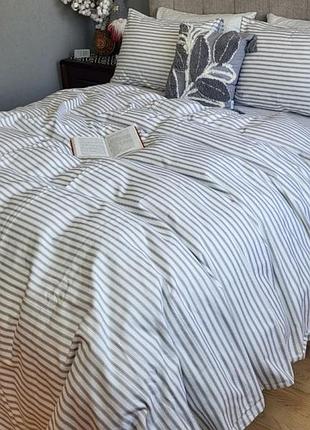 Комплект смужка фланель комфорт текстиль полуторный на резинке