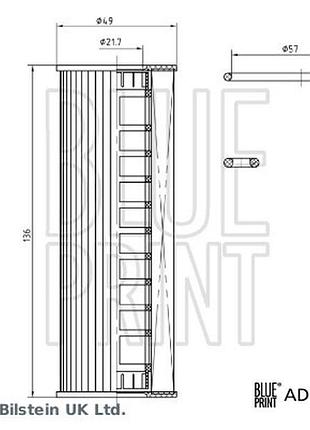 Фильтр масляный ford pkw 2 434 852 bpr adbp210209