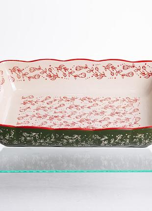 Форма для запекания и сервировки vintage прямоугольная с ручками hm05-12