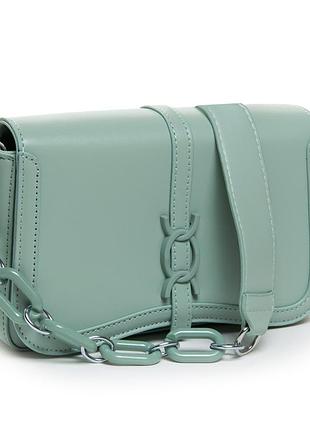 Сумка женская маленькая на цепочке иск-кожа fashion 22 8707 green