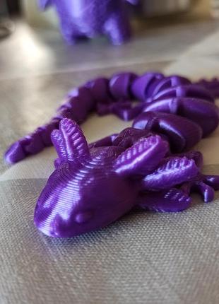 Іграшка аксолотль. фіолетовий