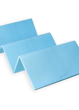 Детский складной термоковрик однотонный 2000*1500*10мм голубой (297) sw-00001190