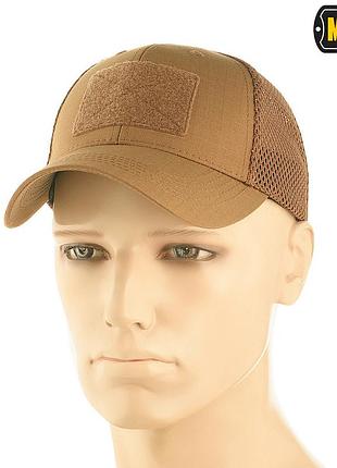 M-tac бейсболка тактична з сіткою elite flex coyote brown