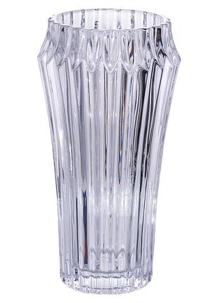 Ваза для цветов стеклянная 28.5 (см) декоративная прозрачная ваза из толстого стекла 1.8 (л) hp-19-141-1