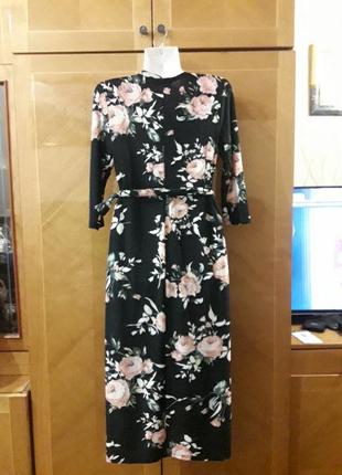 Qed london новое стильное нарядное платье на запах2 фото