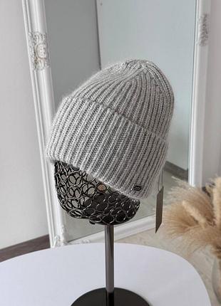 Шапка ангора флис,шапка на флисе, самая зимняя, зимняя женская