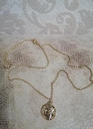 Кольє ланцюжок маленька монетка