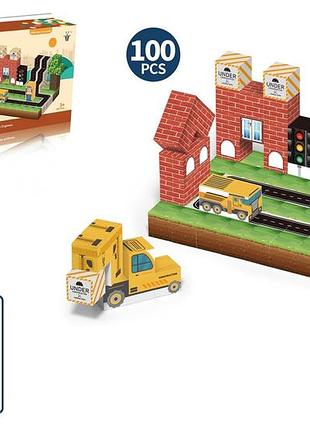 Конструктор my world магнитные блоки 2.3 см город, 100 элементов (7120493)