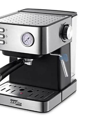 Кофеварка рожковая эспрессо со стимером zepline zp-6861 2500вт