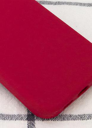 Чехол silicone case full protective (aa) no logo для apple iphone 13 (6.1") голубой / blue червоний / rose red 2