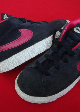 Кроссовки nike blazer оригинал натур замша 25 разм4 фото